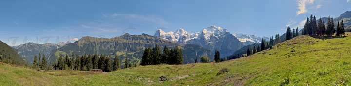 jungfraumassiv, pano